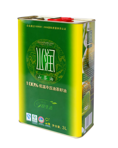 3L芝麻油鐵罐 山潤(rùn)山茶油鐵桶包裝 紫蘇橄欖調(diào)和油鐵桶定制